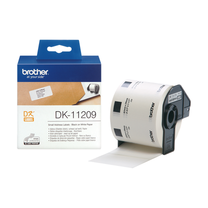 Brother Small Address Label Roll 62mm x 29mm 800 labels - DK11209