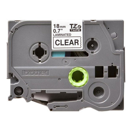 Brother Black On Clear Label Tape 18mm x 8m - TZE141