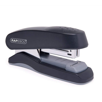 Rapesco Flat Clinch Half Strip Stapler 25 Sheet Black - 1064 - UK BUSINESS SUPPLIES