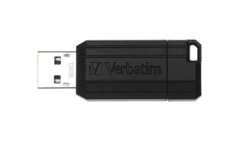 Verbatim Store N Go Pinstripe USB 2.0 Drive 128Gb Black 49071