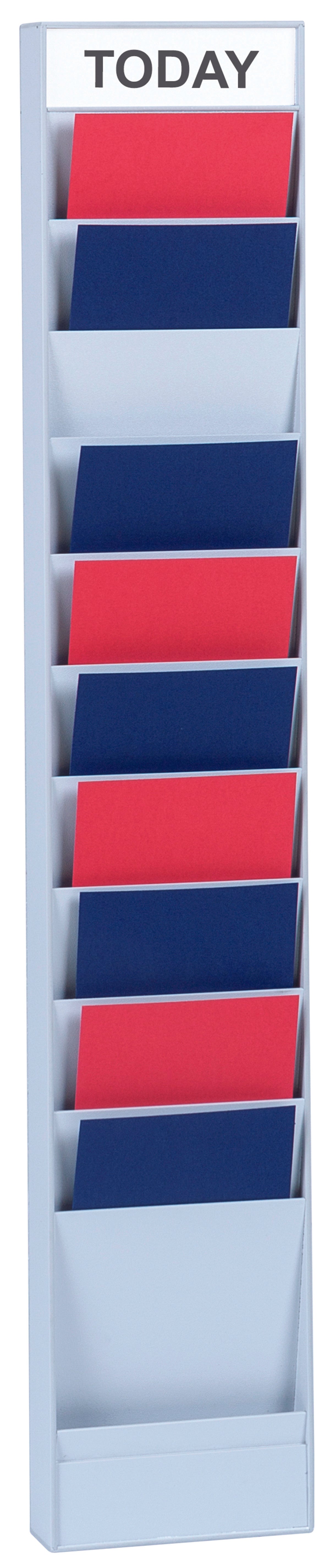 Fast Paper Document Planner Add-On 10 Compartment A5 Grey - FPC10A502