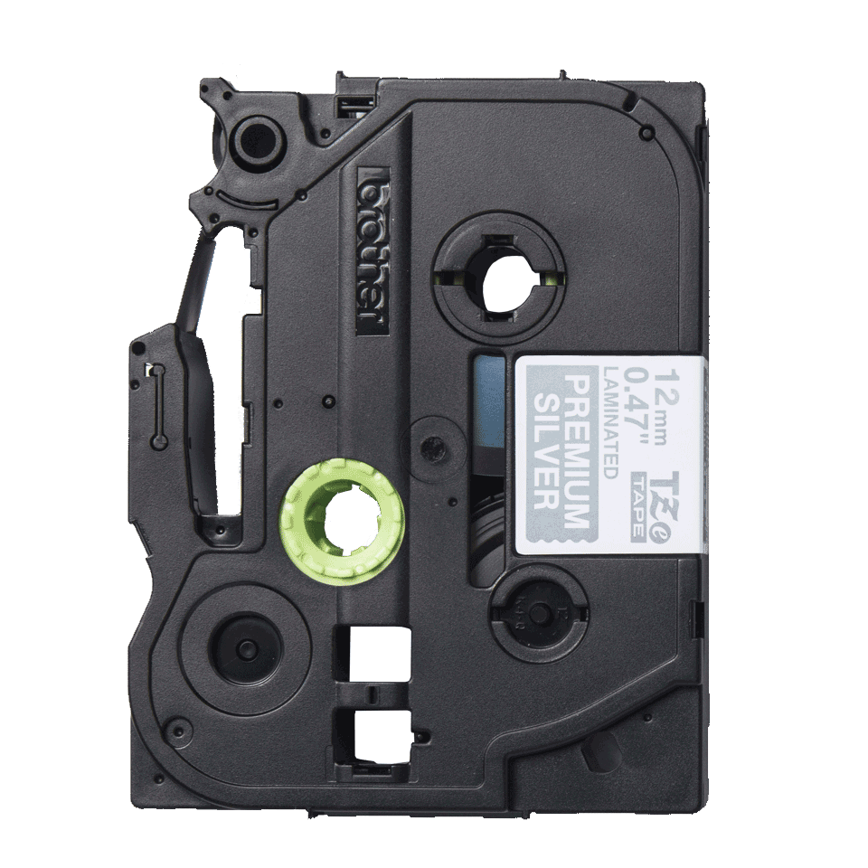 Brother Black On Silver Label Tape 12mm x 8m - TZEPR935