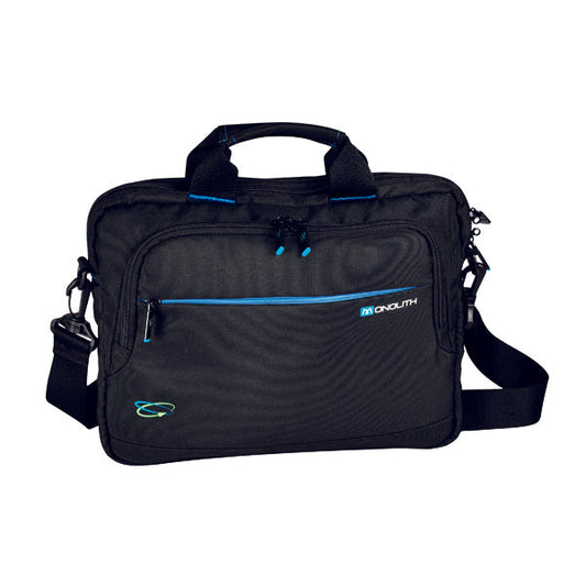 Monolith Blue Line Chrome Briefcase for Laptops up to 13.3 inch Black/Blue 2000003315