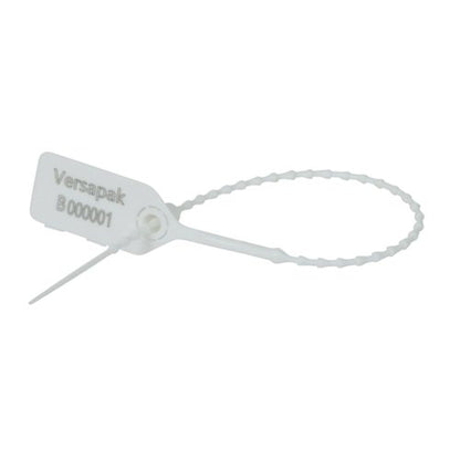 Versapak Versalite Plastic Security Seal White (Pack of 1000) PFSIG0198