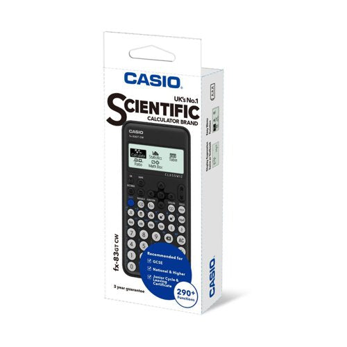 Casio ClassWiz Scientific Calculator Black FX-83GTCW-W-UT