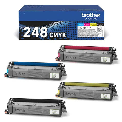 Brother TN-248 Toner Cartridges Value Pack CMYK Multipack TN248VAL