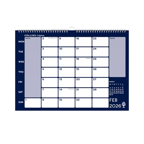 Collins Memo Calendar A3 2026 CMC-26