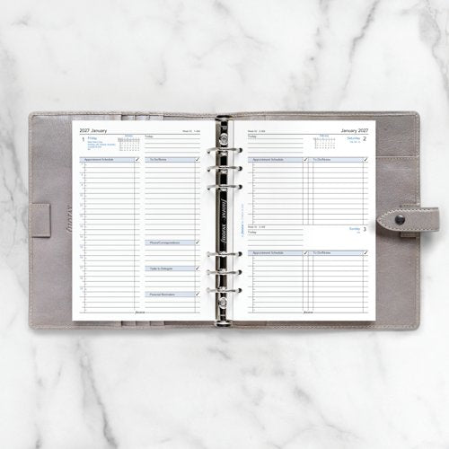 Filofax Refill Day Per Page A5 White 2027 27-68519