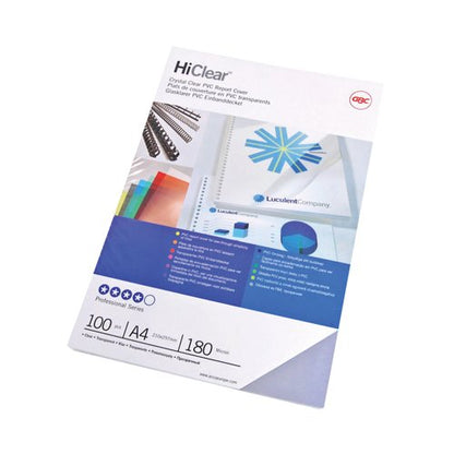 GBC HiClear A4 Binding Cover 150 Micron Clear (Pack of 50) 41600E
