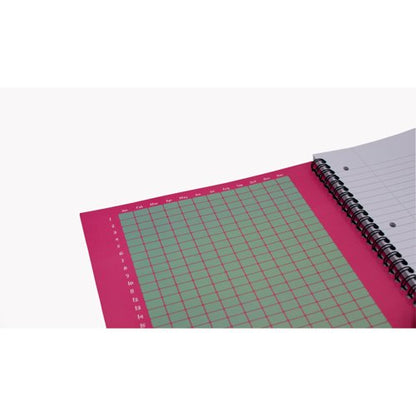 Europa Splash Notebooks 160 Lined Pages A4+ Pink Cover (Pack of 3) EU1503Z