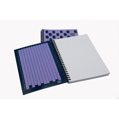 Europa Splash Notebooks 160 Lined Pages A5 Purple Cover (Pack of 3) EU1504Z
