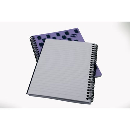 Europa Splash Notebooks 160 Lined Pages A5 Purple Cover (Pack of 3) EU1504Z
