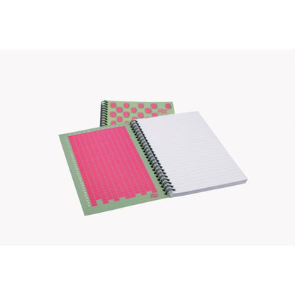 Europa Splash Notebooks 160 Lined Pages A5 Pink Cover (Pack of 3) EU1505Z