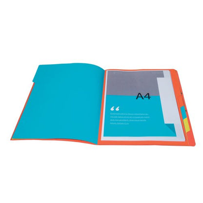 Exacompta Europa 7-Part Organiser 400gsm Pressboard A4 Red 5221Z