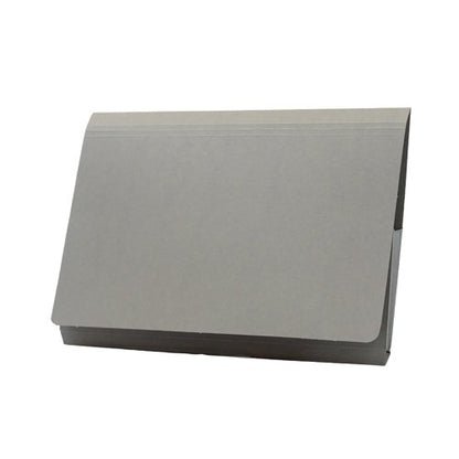 Exacompta Guildhall Full Flap Pocket Wallet Foolscap Grey (Pack of 50) PW2-GREY