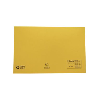 Exacompta Guildhall Probate Document Wallet 315gsm Yellow (Pack of 25) PRW2-YLW