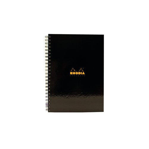 Rhodia Business A4 Book Wirebound Hardback 160 Pages Black (Pack of 3) 119232C