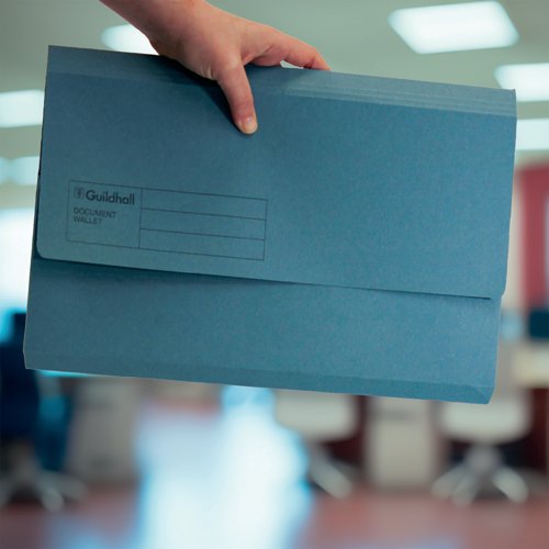 Guildhall Document Wallets Foolscap Violet (Pack of 50) GDW1-VLT