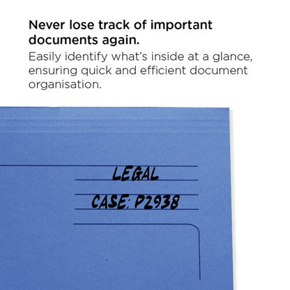 Exacompta Forever Document Wallet Manilla Foolscap Bright Blue (Pack of 25) 211/5001