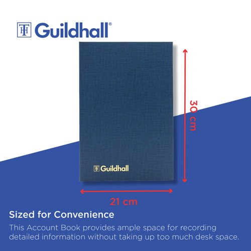 Exacompta Guildhall Account Book 80 Pages 5 Cash Columns 31/5 1017