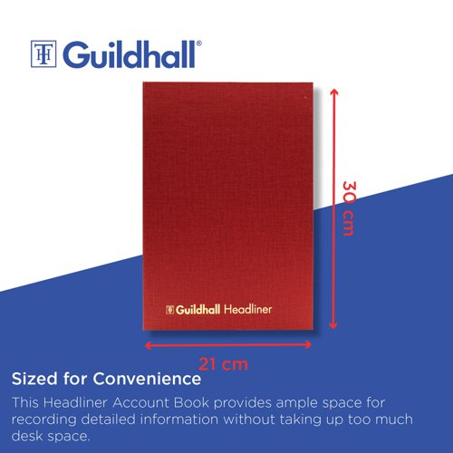Exacompta Guildhall 298x203mm Headliner Book 80 Pages 38/14 1151