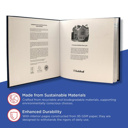 Exacompta Guildhall 10 Cash Columns Account Book 80 Pages 51/10 1330