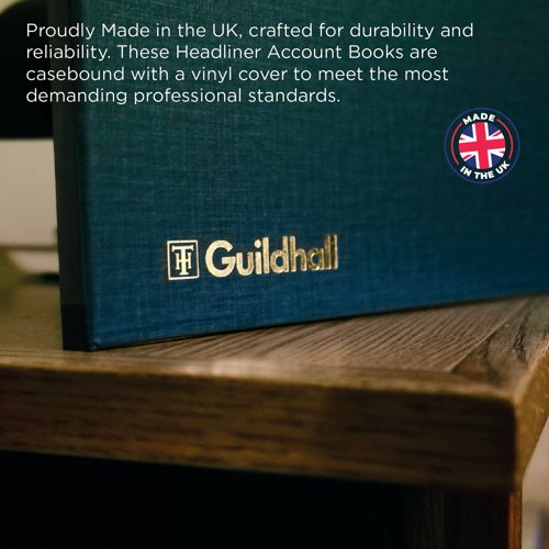 Exacompta Guildhall 10 Cash Columns Account Book 80 Pages 51/10 1330