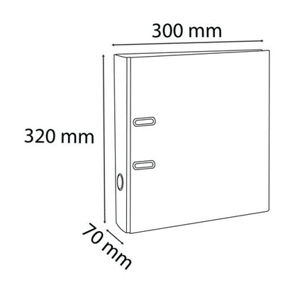 Exacompta Iderama 70mm Lever Arch File A4 Assorted (Pack of 10) 53629E