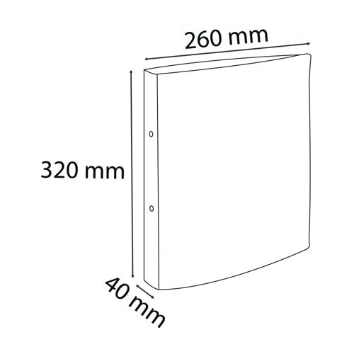 Iderama A4 Ring Binder 2 Ring 30mm Assorted (Pack of 10) 54929E
