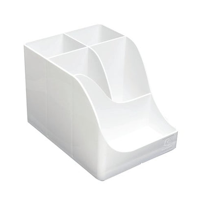 Exacompta Autentik Multi Compartment Pen Box White 69513D
