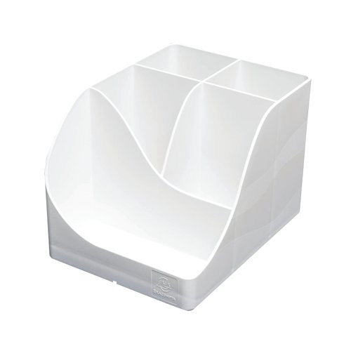 Exacompta Autentik Multi Compartment Pen Box White 69513D