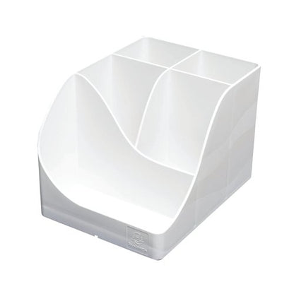 Exacompta Autentik Multi Compartment Pen Box White 69513D