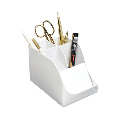 Exacompta Autentik Multi Compartment Pen Box White 69513D