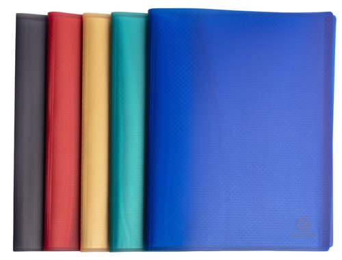 Exacompta OPAK Recycled Display Book 30 Pockets A4 Assorted (Pack of 5) 78530E