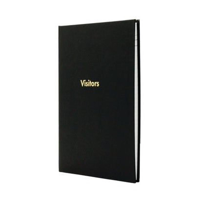 Exacompta Guildhall Company Visitors Book 160 Pages Black 1809