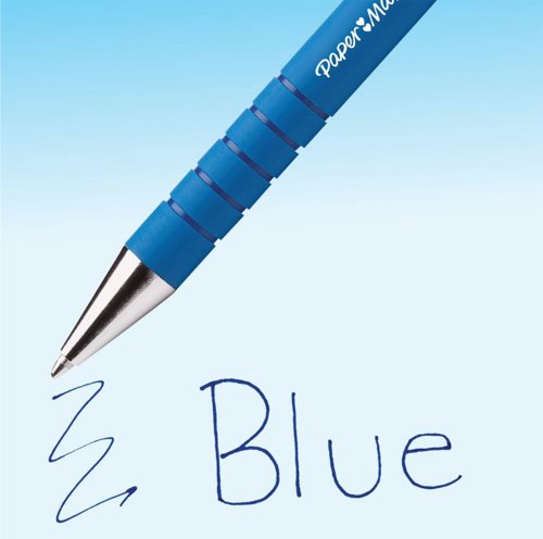 PaperMate Flexgrip Ultra Ballpoint Pen Medium Blue (Pack of 12) S0190153