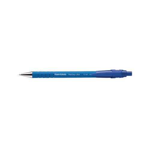 PaperMate Flexgrip Ultra Retractable Ballpoint Pen Medium Blue (Pack of 12) S0190433
