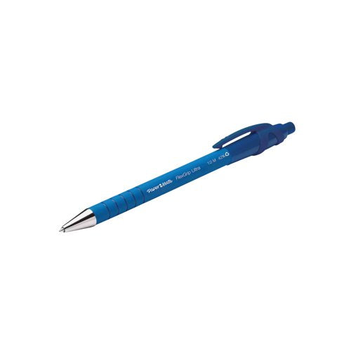 PaperMate Flexgrip Ultra Retractable Ballpoint Pen Medium Blue (Pack of 12) S0190433