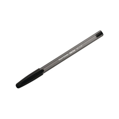 PaperMate Inkjoy 100 Capped Ballpoint Pens Medium Black (Pack of 8) 1956739