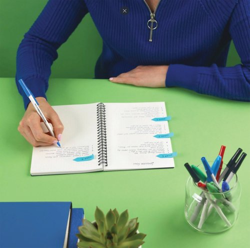 PaperMate Kilometrico Ballpoint Pen Medium 1.0mm Blue (Pack of 8) 2187679