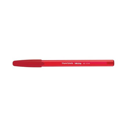 PaperMate InkJoy 100 Ballpoint Pen Medium Red (Pack of 50) S0957140