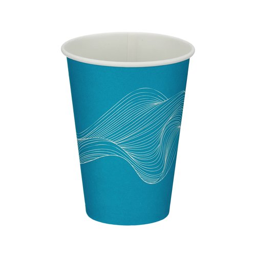 Go-Pak Single Wall Paper Water Cup PE Lined 7oz Blue (Pack of 1000) D01107