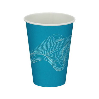 Go-Pak Single Wall Paper Water Cup PE Lined 7oz Blue (Pack of 1000) D01107