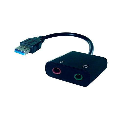 Connekt Gear USB-A 2X3.5mm Stereo Jack Adapter A Male Female 26-2918