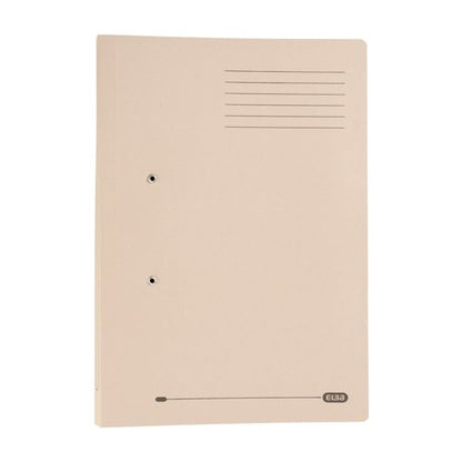 Elba Spring Pocket File Mediumweight Foolscap Buff (Pack of 25) 100090145