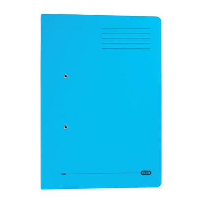 Elba Spring Pocket File Mediumweight Foolscap Blue (Pack of 25) 100090146