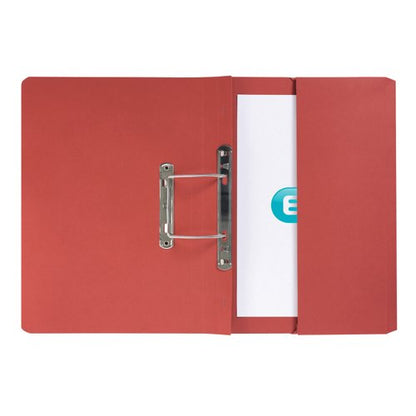 Elba Spring Pocket File Mediumweight Foolscap Red (Pack of 25) 100090149