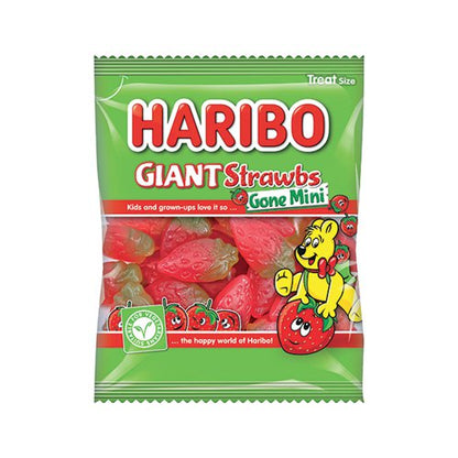 Haribo Mini 16g Giant Strawb's Gone Mini 100’s