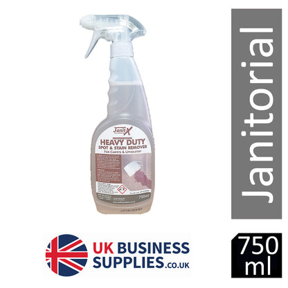 Janit-X Professional Heavy Duty Spot & Stain Remover 750ml Carpet & Upholstery.