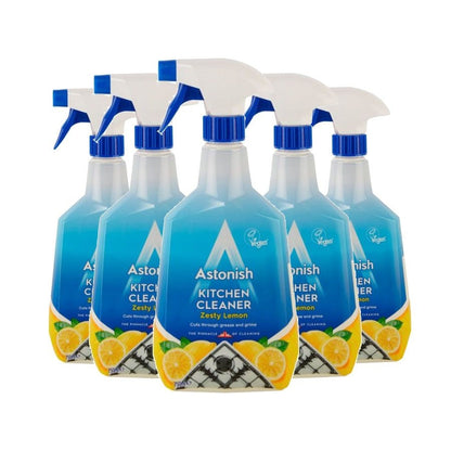 Astonish Kitchen Cleaner, Vegan And Cruelty Free And Blended With Natural Oils, 750ml, Zesty Lemon - UK BUSINESS SUPPLIES